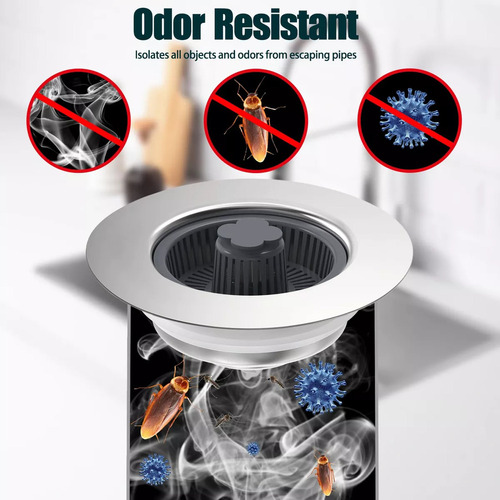 X A Tapón De Fregadero De Cocina De Acero Inoxidable, 2