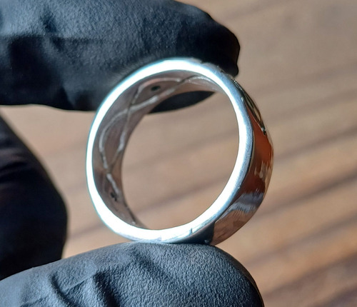 Anillo Atlante Robusto Plata Macizo 925 8mm Sólido Protexion Plateado A Pedido