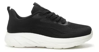 Zapatilla Deportiva Textil Negra Hombres Wake