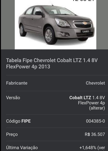 Imagem 15 de 15 de Chevrolet Cobalt 2012 1.4 Ltz 4p