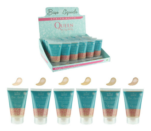 Caixa 24 Base Queen Matte Liquida Hd Kit Atacado Reformulada