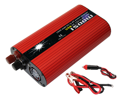 Cargador Solar Para Coche, 12 V, Doble Inversor A Puerto De