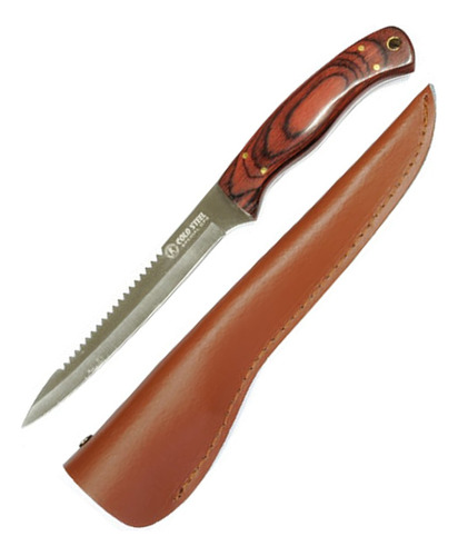 Cuchillo Pesca Coldsteel Filetear Hoja 16cm Funda Descamador