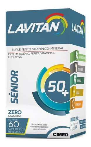 Lavitan Vitalidade 50+ 60 Comprimi ( 2 Caixas) Total 120 Cap