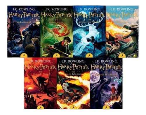 7 Libros Harry Potter Jk Rowling Saga Completa
