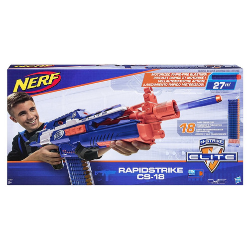 Lanzador Dardos Nerf Rapidstrike Cs-18 Juguete + Envio 