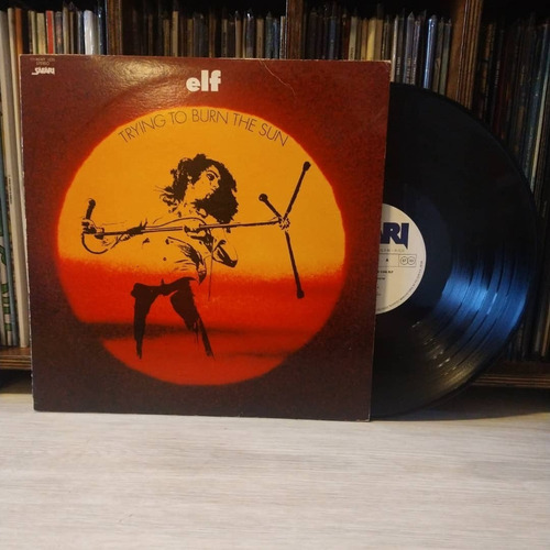 Lp Elf - Trying To Burn The Sun (japón 1977, Promo)