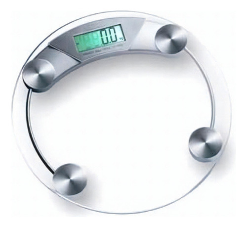 Balanza De Peso Corporal De Vidrio Personal Scale Color Blanco