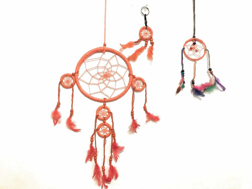 2 Atrapasueños De Macramé Para Pared, Estrella Y Luna, Decoración Bohemia Hecha A Mano