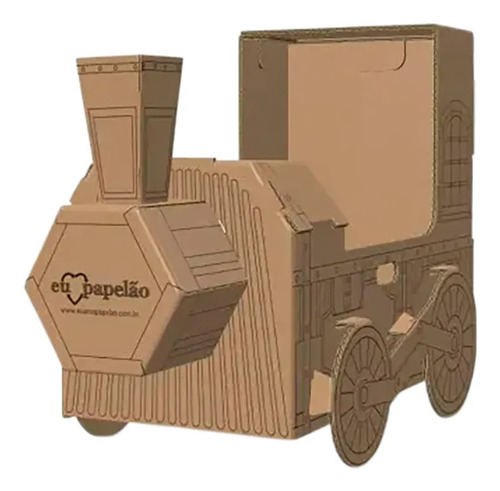 Kit Trem Para Brincar Papelão Eu Amo Papelão Tren