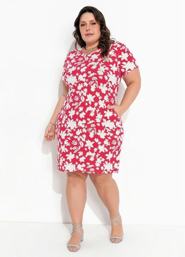  Vestido Floral Plus Size Moda Evangélica Gordinha 46 A 54