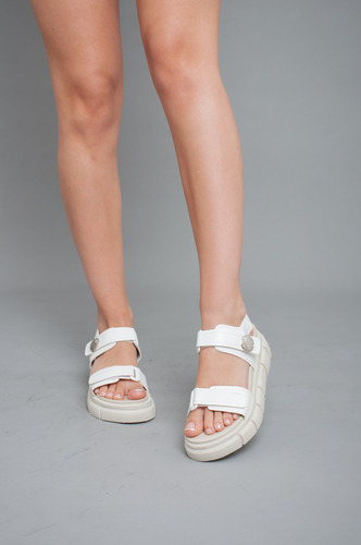 Sandalia Mujer Plataforma Moda Eco Cuero Bym Shoes Nara