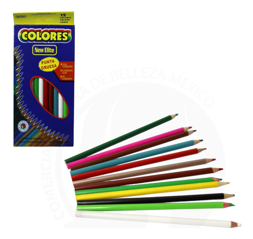 36 Colores Economicos Lapices Largos Mayoreo Papeleria Bolo