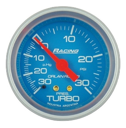 Reloj Racing 52 Mm Manovacuómetro Presion De Turbo Mecánico