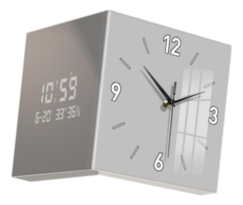 Squíle Del Reloj De Pared De Adorno De Reloj De Doble Gris