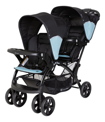 Coche Baby Trend Sit N' Stand, Solid Print Desert Blue