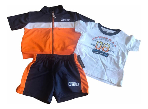 Conjunto Deportivo 3 Piezas Importado Converse 18 Meses