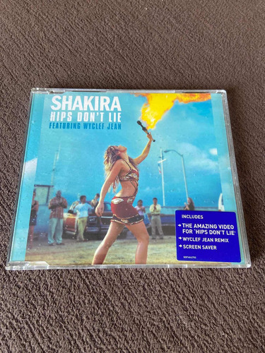 Cd Single Shakira Hips Dont Lie Maxi (Usado)