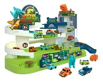 Comprar Pista De Autos Parking Dinosaurio 4 Pisos X6 Autitos El Rey