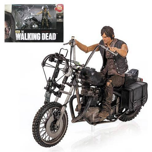 Figura The Walking Dead Daryl Dixon Con Moto Deluxe Box Set