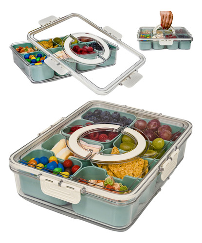 Caja Para Aperitivos Mason & Meadow Con 8 Compartimentos, Co