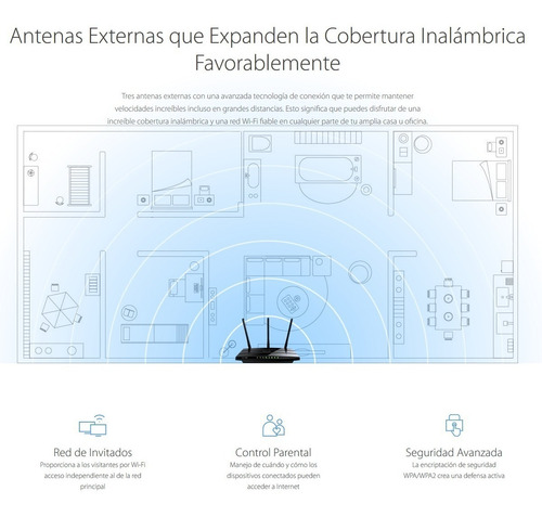 Tp-link, Router Gigabit Wifi Dual Band Ac1200, Archer C1200