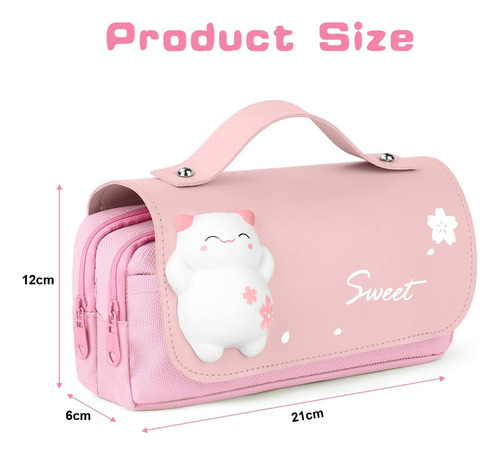Mochila Kawai Con Forma De Conejo Con Bolsa For Bolígrafos,
