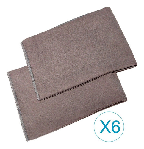 X 6 Set 2 Paños De Microfibra Para Muebles Vonne 35cm X 35cm