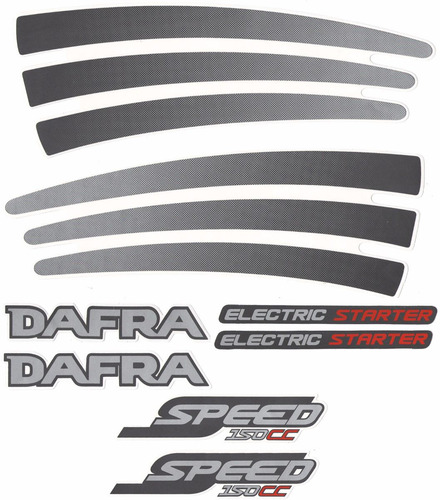 Kit Adesivos Dafra Speed 150cc 2008 2009 Todas Cores