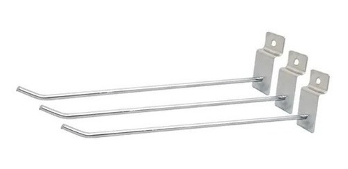Pack 12 Ganchos De 20 Cm Para Panel Ranurado Estanteria