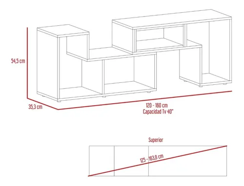 Bar Kava + Rack Extensible - Wengue