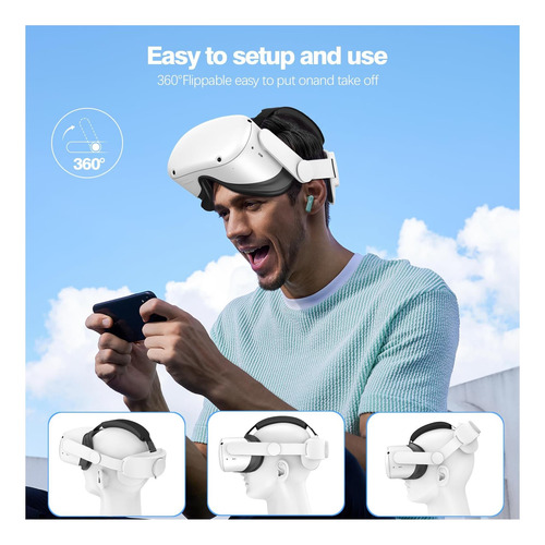 Correa Para La Cabeza Vznek Compatible Con Oculus Quest 2 Y