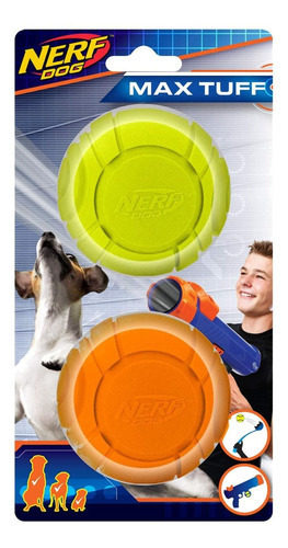 Nerf Dog - Pelota Sonora De Espuma Solida De 2.5 in, 2 Uni