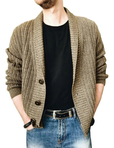 Jersey De Punto De Los Hombres Cardigan De Moda Cool .