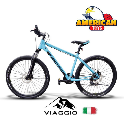 Imagen 1 de 8 de Bicicleta Viaggio Aro 29 Aluminio Shimano Italianas + Casco 