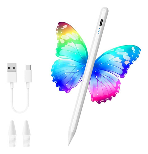 S Pen Para iPad Compatible With Series 2018-2023 Blanco
