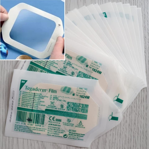 Pack 25 Uni Tegaderm Film 6x7 Cm Aposito Transparente 3m