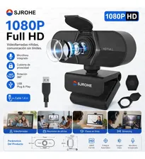 Sjrohe® Cámara Web 1080p Webcam Con Micrófono 30fps Color Negro Camara Para Computadora Web Cam Full Hd Con Funda De Privacidad Usb