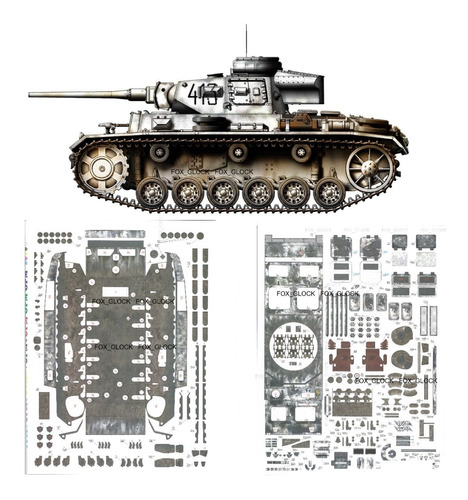 Pzkpfw Iii Ausf.j Stalingrado Escala 1.25 Papercraft