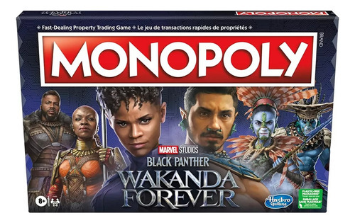 Juego De Mesa Monopoly Black Panther Wakanda Forever