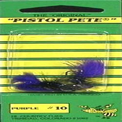 Señuelo - Pistol Pete Hi-country Fishing Flies, Size 10, Pur