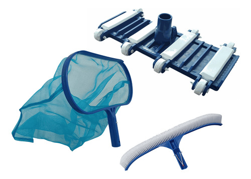 Kit Limpieza Para Alberca - Cepillo - Redes- Barredoras Red Bolsa 2-barredora Abs-cepillo