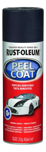 Rust Oleum Peel Coat Pintura Removible Auto Negro Mate X 6 