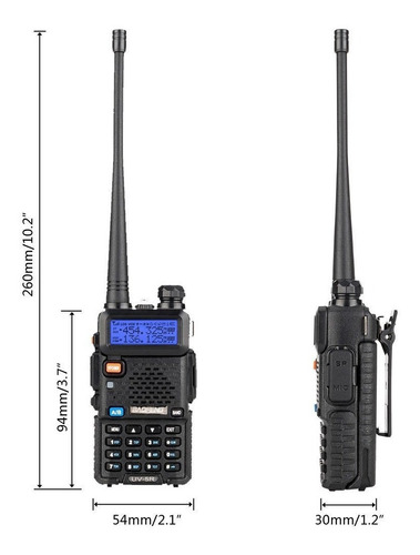 8w Radio Baofeng Uv-5r Vhf/uhf * Tri Power+ Micro Acústico