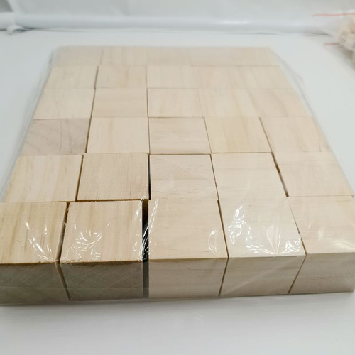 Cubos De Pino 5cm 4pzas 234g 123cm Color Madera Diy