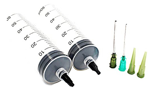 60ml Syringe With Blunt Needles And Caps (pack Of 2)