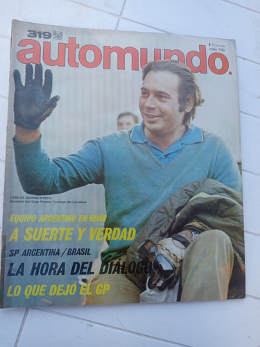 Revista Automundo N.319 Carlos Marincovich C/poster