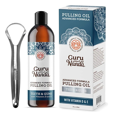 Enjuague Bucal Guru Nanda Advanced Formula Pulling Oil.