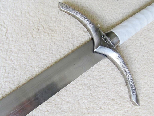 Espada De Gandalf Glamdring Blanca 100 Cm Con Funda