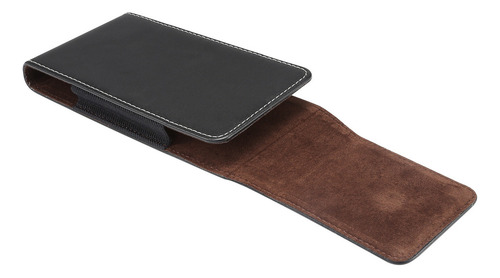 Funda De Cintura Universal Vertical Con Textura De Piel De